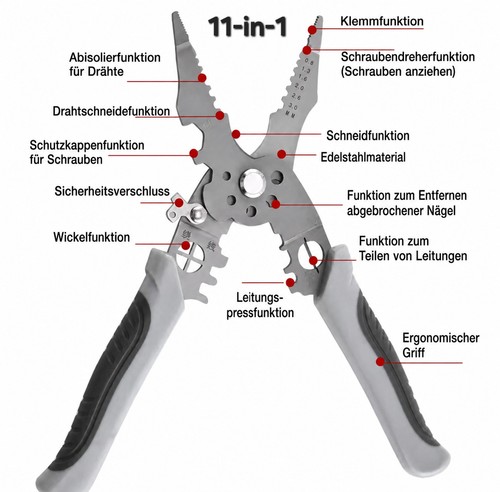 Abisolierzange crimpzange - ,